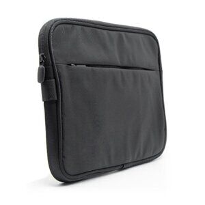Black padded iPad Holder Travel Bag  w/side zip for  Backpack or Suitcase New